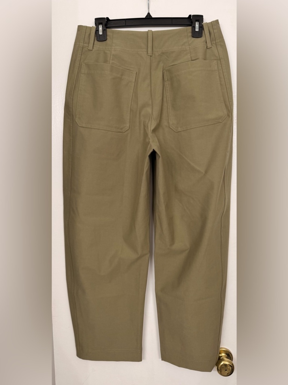 Athleta Skyline Barrel Leg Utility Pant in Olive Green Size 12 - Picture 4 of 8